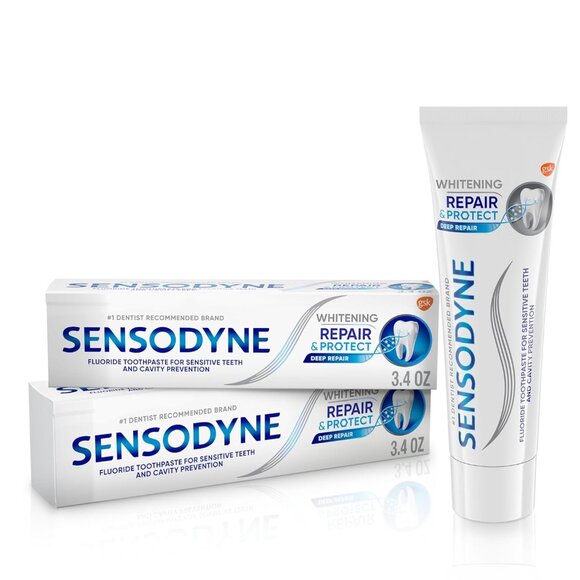 Repair and Protect Whitening Toothpaste, Toothpaste for Sensitive Teeth and Cavi - Picture 1 of 16